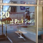 Glass Gilded Sign for Residential Entrance, NYC