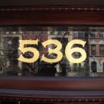 Matte fill w/ mirror finish border in 23 karat gold - NYC