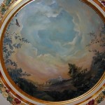 Landscape mural on ceiling dome, Private Res., NYC